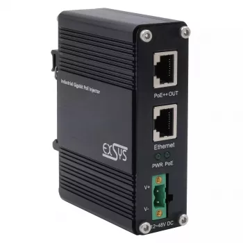 EXSYS PoE++ Gigabit Injector 90W -40°C a +80°C