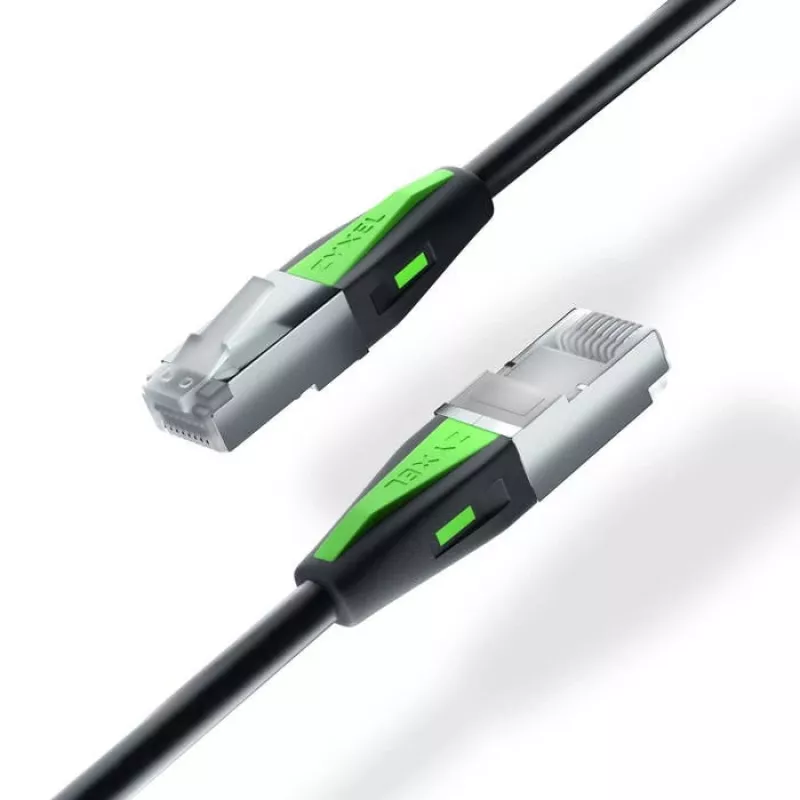 Cable de red Zyxel ACCESSORY-ZZ0109F Cat6a RJ-45–RJ-45 Negro 0,18 m