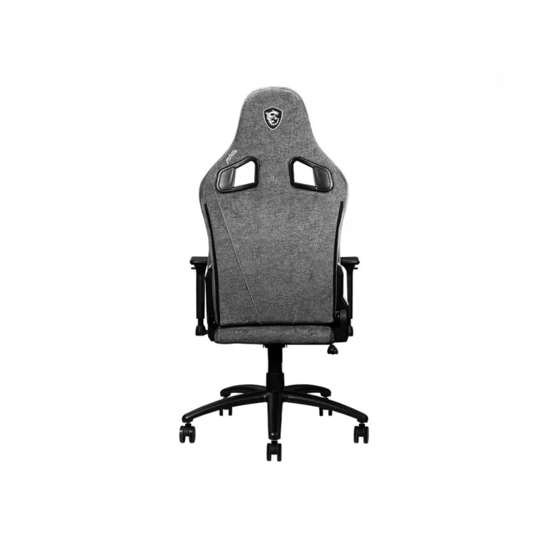 Silla gamer universal MSI MAG CH130 con asiento acolchado gris