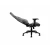 Silla gamer universal MSI MAG CH130 con asiento acolchado gris