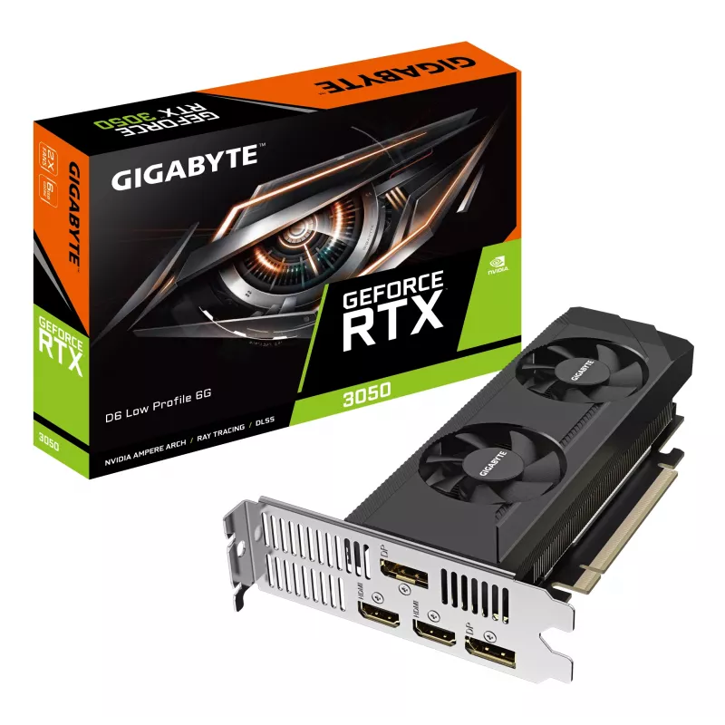 Tarjeta gráfica GIGABYTE GeForce RTX 3050 D6 6GB GDDR6 (GV-N3050D6-6GL)