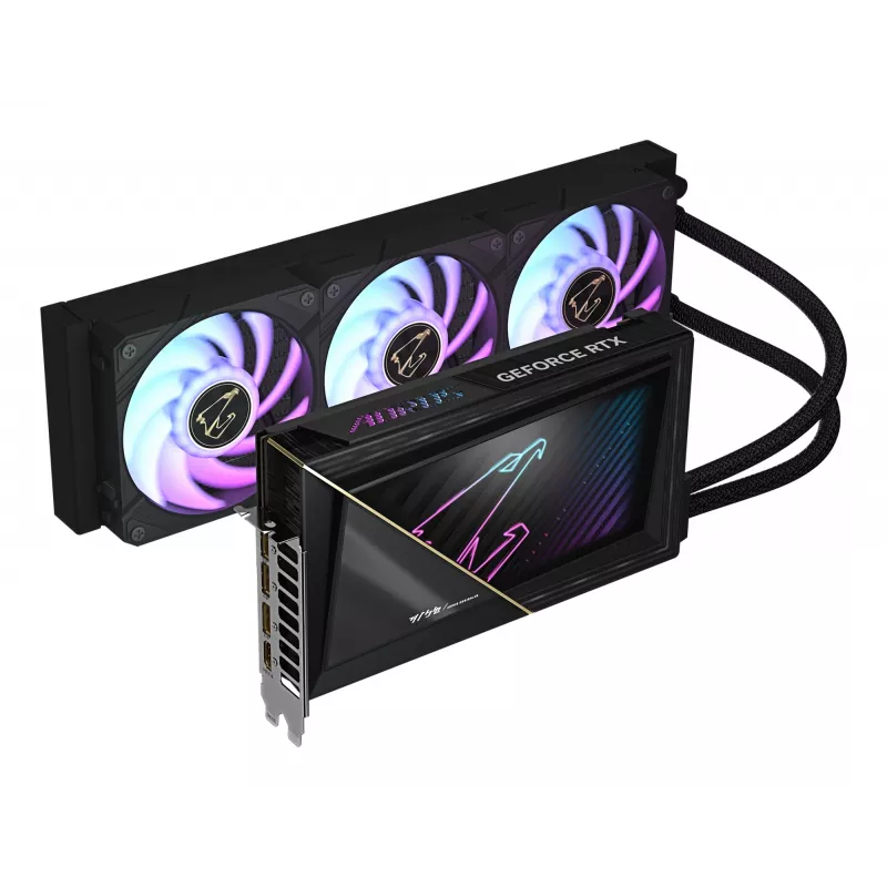 GIGABYTE AORUS GeForce RTX 5090 XTREME WATERFORCE 32G Tarjeta gráfica - 32GB GDDR7, 512bit, PCI-E 5.0, 2655MHz frecuencia de núcleo, 3 x DP 2.1a, 1 x HDMI 2.1b, NVIDIA DLSS 4, GV-N5090AORUSX W-32GD