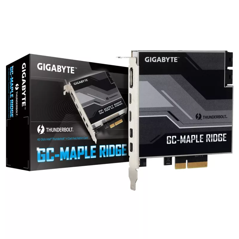 GIGABYTE GC-MAPLE RIDGE Tarjeta adaptadora interna DisplayPort, Mini DisplayPort, Thunderbolt 4, USB 3.2 Gen 2 (3.1 Gen 2)