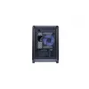 Caja de ordenador Cooler Master MasterFrame 400 Mesh negra mATX con panel lateral transparente y 1 ventilador ARGB de 120 mm