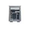 Caja de ordenador Cooler Master MasterFrame 400 Mesh plata, mATX, panel lateral transparente, 1 ventilador ARGB de 120 mm