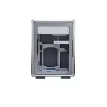 Caja de ordenador Cooler Master MasterFrame 400 Mesh plata, mATX, panel lateral transparente, 1 ventilador ARGB de 120 mm