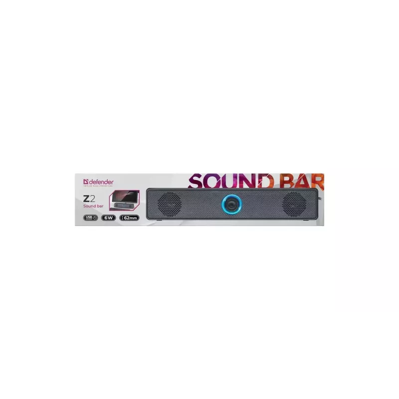 Defender Z2 barra de sonido 6W LED altavoz USB