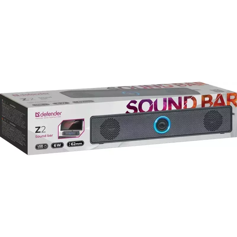 Defender Z2 barra de sonido 6W LED altavoz USB