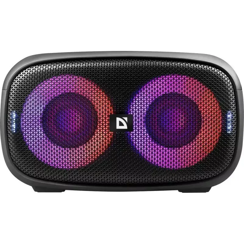 Altavoz Bluetooth portátil estéreo Defender Q5, 20W, iluminación LED, radio FM, TWS