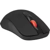 Ratón óptico inalámbrico RF Silent DEFENDER Nexus MS-195 — 1600 DPI, 2,4 GHz, nano USB, ambidiestro, 2×AAA, negro