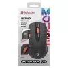 Ratón óptico inalámbrico RF Silent DEFENDER Nexus MS-195 — 1600 DPI, 2,4 GHz, nano USB, ambidiestro, 2×AAA, negro