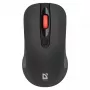 Ratón óptico inalámbrico RF Silent DEFENDER Nexus MS-195 — 1600 DPI, 2,4 GHz, nano USB, ambidiestro, 2×AAA, negro