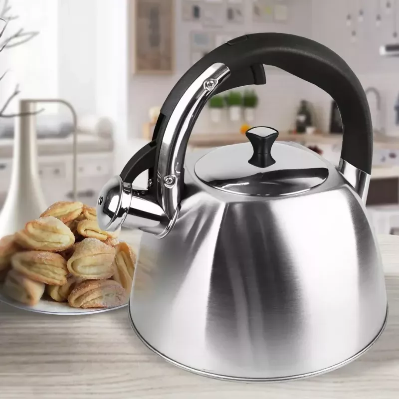 Maestro MR-1333 Hervidor no eléctrico con silbato, 3 L, acero inoxidable