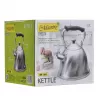 Hervidor Maestro MR-1305 — hervidor de acero inoxidable para cocina, 3,0 L, apto para inducción, silbato, tapa abatible
