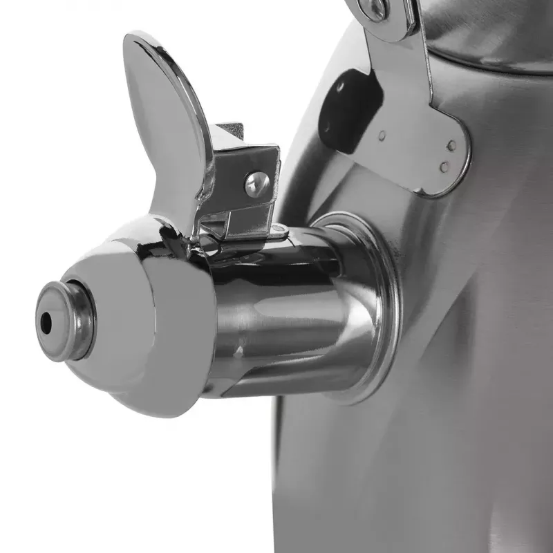Hervidor Maestro MR-1305 — hervidor de acero inoxidable para cocina, 3,0 L, apto para inducción, silbato, tapa abatible