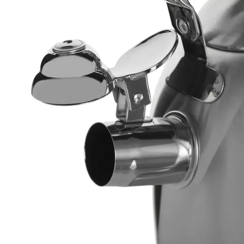 Hervidor Maestro MR-1305 — hervidor de acero inoxidable para cocina, 3,0 L, apto para inducción, silbato, tapa abatible