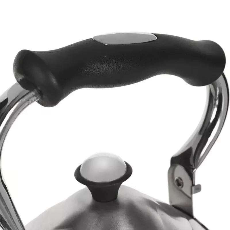 Hervidor Maestro MR-1305 — hervidor de acero inoxidable para cocina, 3,0 L, apto para inducción, silbato, tapa abatible