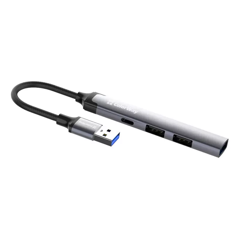 Docking station ColorWay CW-HUB05, hub USB-C 4 en 1 con HDMI y Ethernet