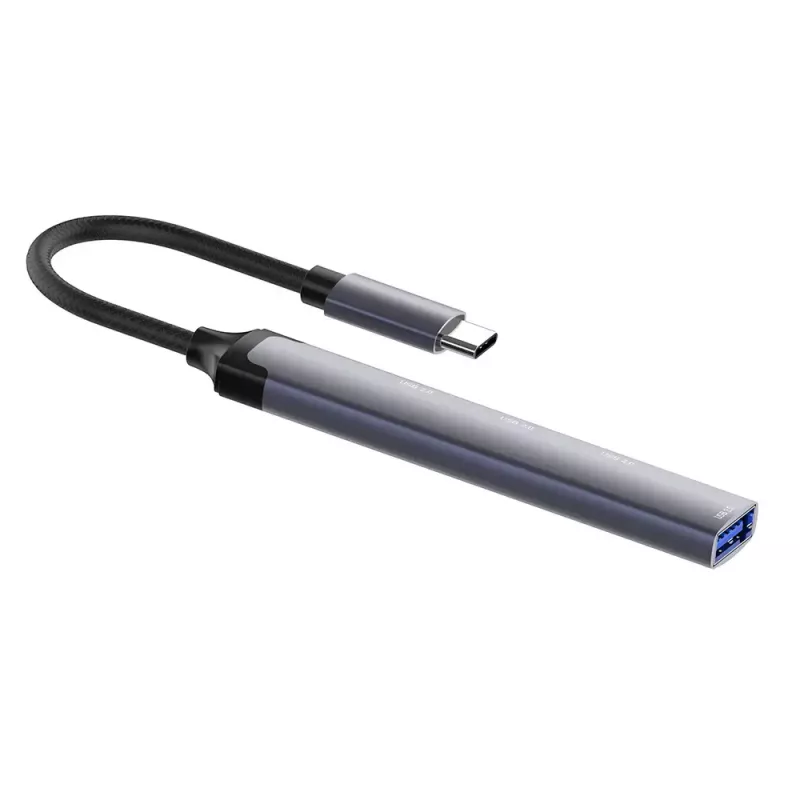 Docking station ColorWay CW-HUB04 4 en 1 USB-C — HDMI, Gigabit Ethernet, USB-A, PD pass-through