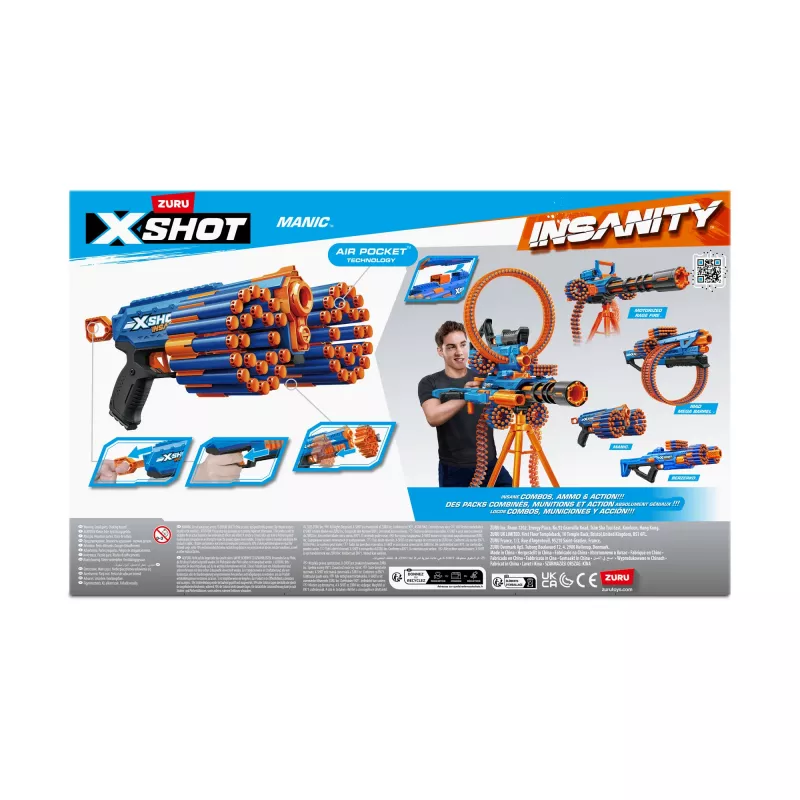 XSHOT Insanity Manic Blaster (24 dardos) ZURU