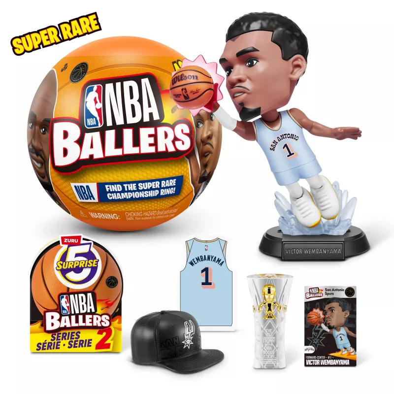 5 Surprise NBA Ballers Serie 2, 3 años, multicolor