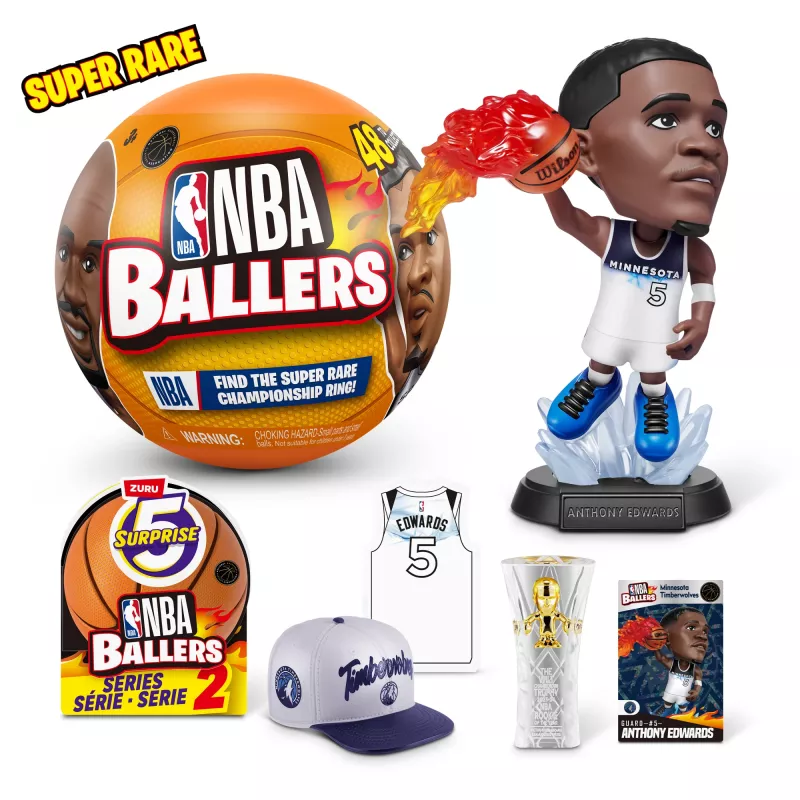 5 Surprise NBA Ballers Serie 2, 3 años, multicolor