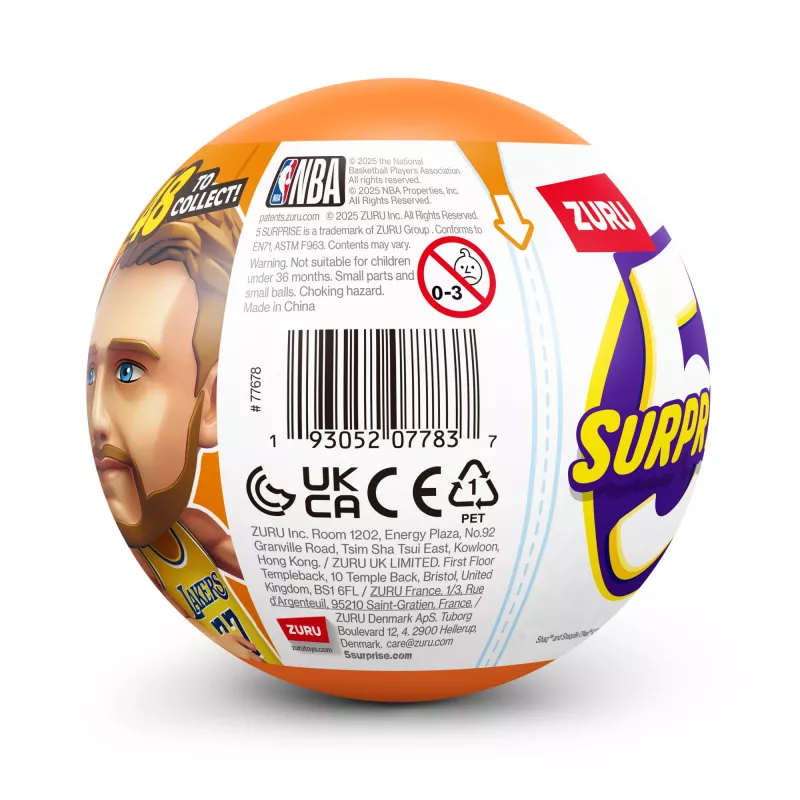 5 Surprise NBA Ballers Serie 2, 3 años, multicolor