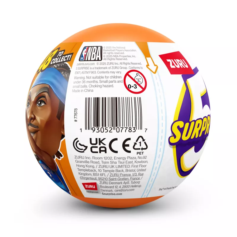 5 Surprise NBA Ballers Serie 2, 3 años, multicolor