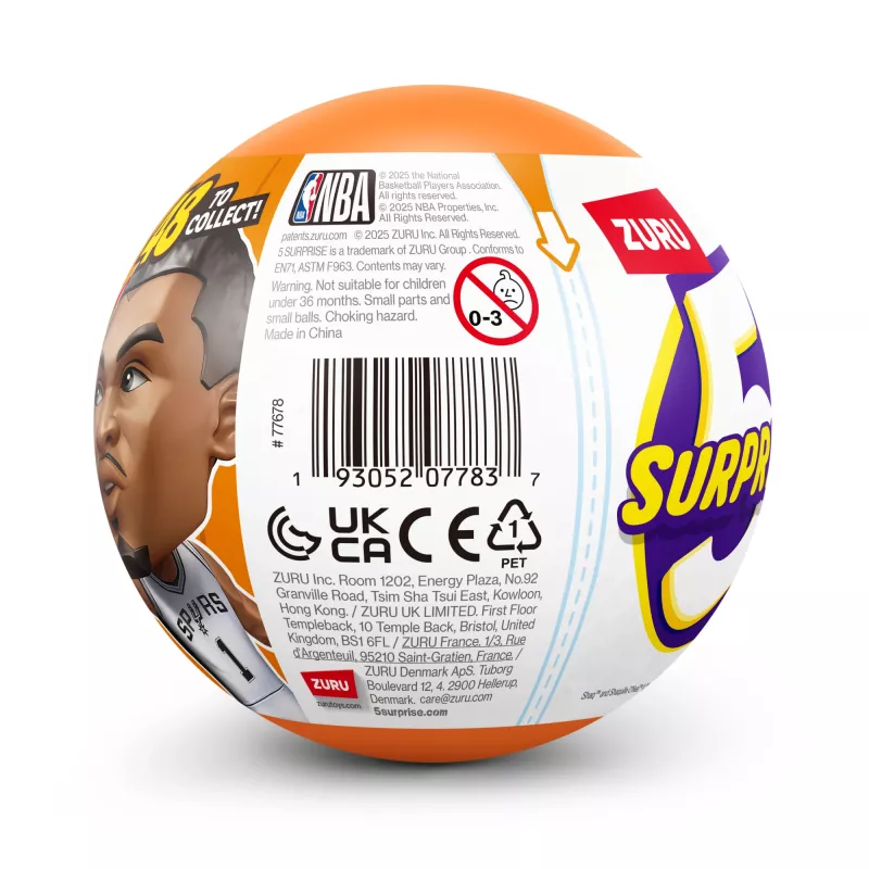 5 Surprise NBA Ballers Serie 2, 3 años, multicolor
