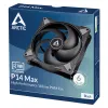 Ventilador ARCTIC P14 Max para caja de ordenador 14 cm negro
