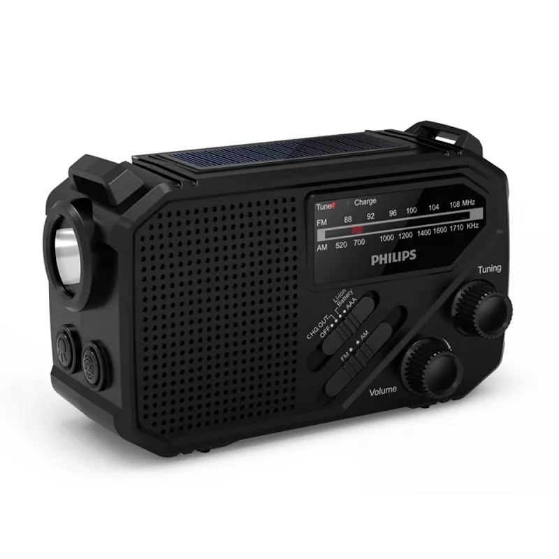 Radio portátil Philips TAR1609/00 analógica y digital AM FM negro