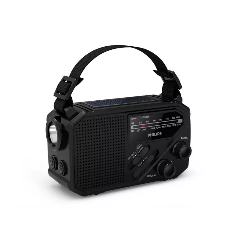 Radio portátil Philips TAR1609/00 analógica y digital AM FM negro