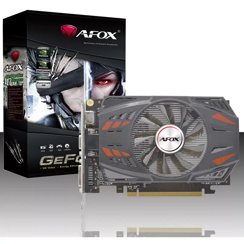 AFOX GeForce GT 730 1GB DDR3 64-bit Low Profile Tarjeta gráfica (AF730-1024D3L7-V1)