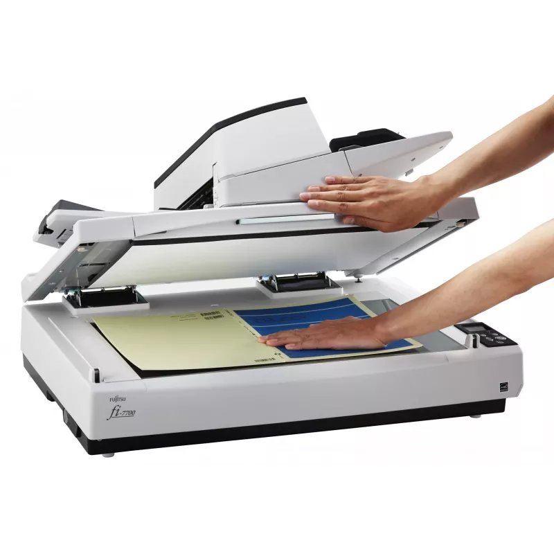 Escáner de mesa y ADF Ricoh fi-7700S 600 x 600 DPI A3 negro, blanco