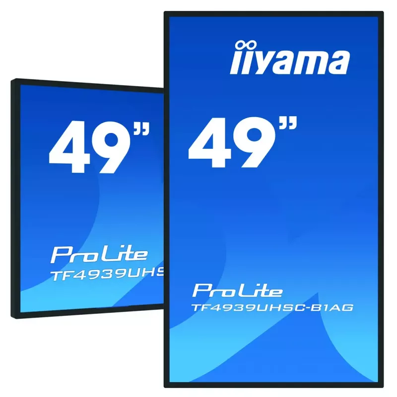 iiyama ProLite TF4939UHSC-B1AG monitor de ordenador 124,5 cm (49 pulgadas) 3840 x 2160 píxeles 4K Ultra HD LED táctil multiusuario negro