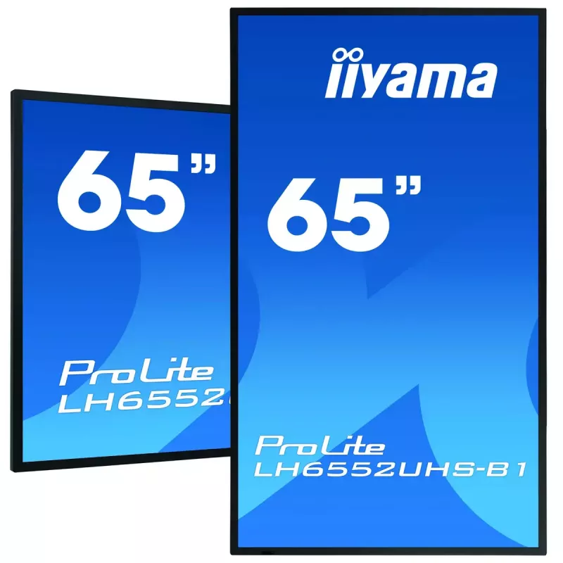 Pantalla de señalización digital IIYAMA LH6552UHS-B1 64,5 pulgadas IPS 4K 3840x2160 500 cd/m² Android 8.0 24/7 negro
