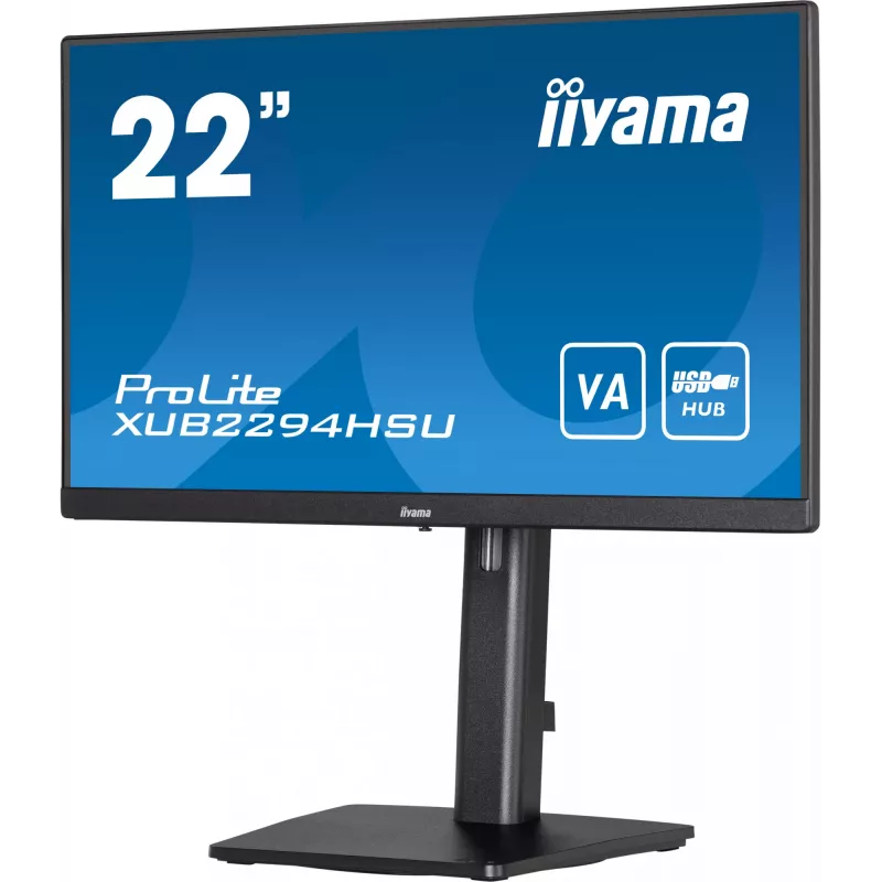 iiyama ProLite XUB2294HSU-B2 monitor de ordenador 54,6 cm (21,5 pulgadas) 1920 x 1080 píxeles Full HD LCD negro