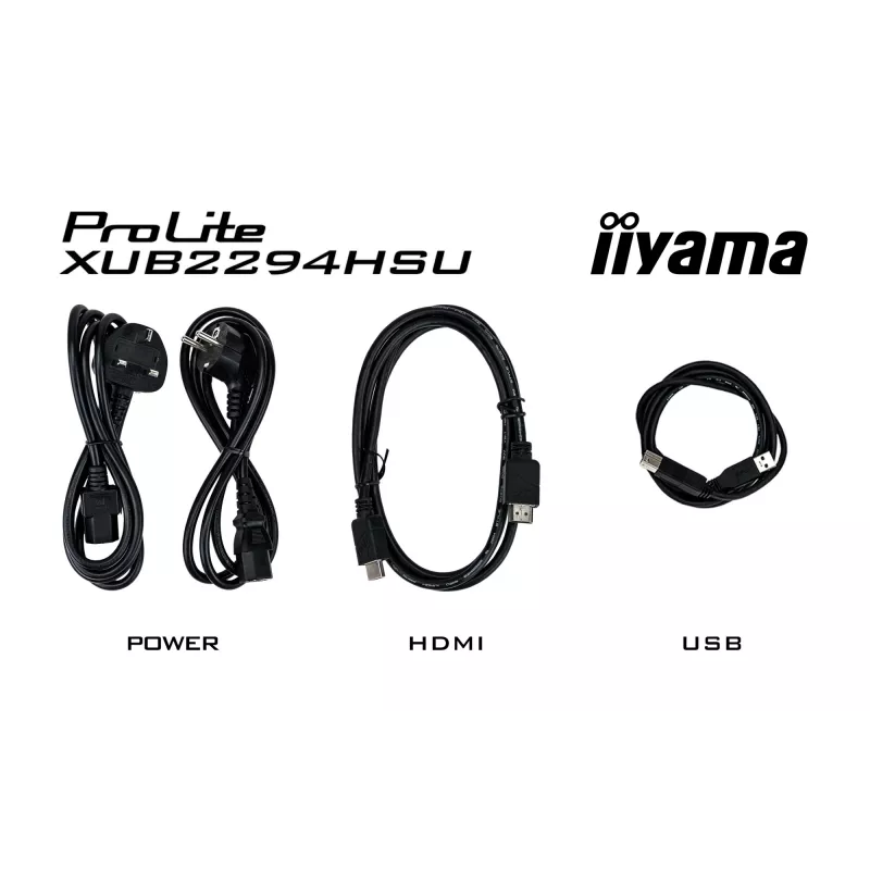 iiyama ProLite XUB2294HSU-B2 monitor de ordenador 54,6 cm (21,5 pulgadas) 1920 x 1080 píxeles Full HD LCD negro