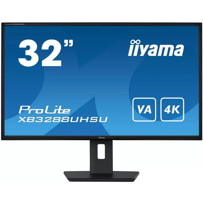 iiyama ProLite XB3288UHSU-B5 monitor de ordenador 80 cm (31,5 pulgadas) 3840 x 2160 píxeles 4K Ultra HD LCD negro