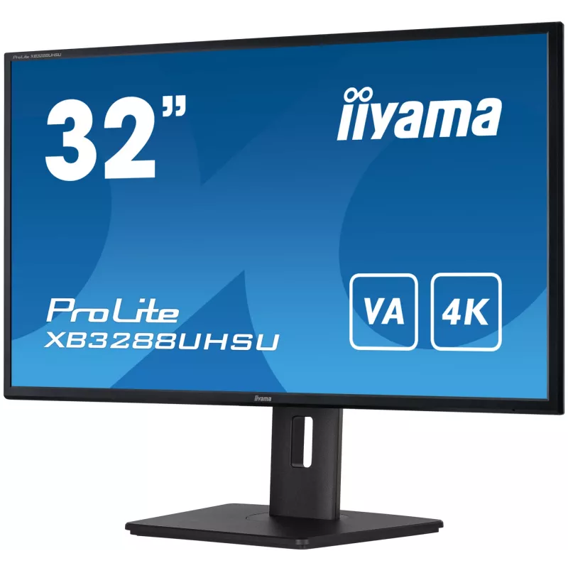 iiyama ProLite XB3288UHSU-B5 monitor de ordenador 80 cm (31,5 pulgadas) 3840 x 2160 píxeles 4K Ultra HD LCD negro