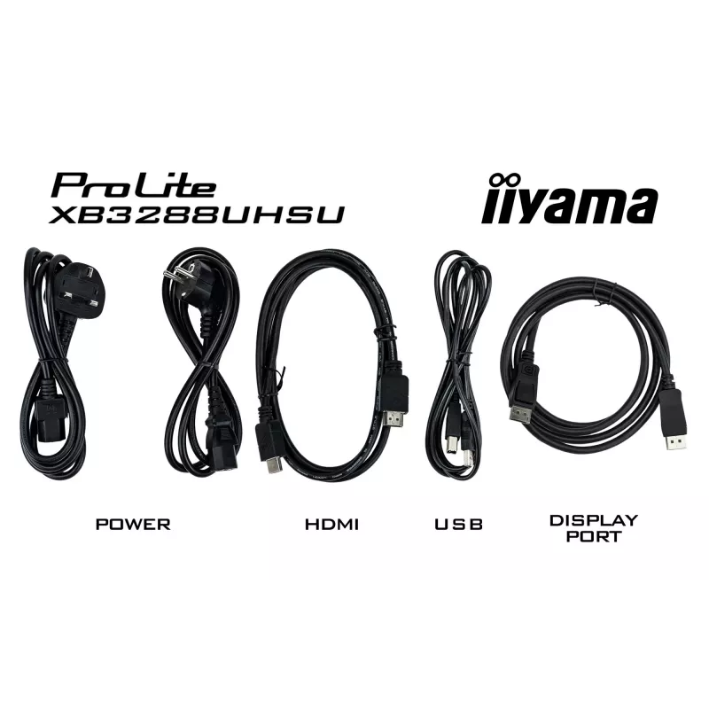 iiyama ProLite XB3288UHSU-B5 monitor de ordenador 80 cm (31,5 pulgadas) 3840 x 2160 píxeles 4K Ultra HD LCD negro