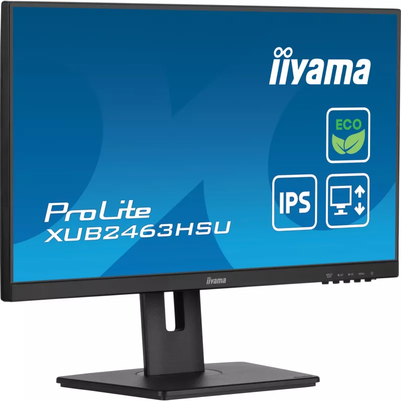 iiyama ProLite XUB2463HSU-B1 Monitor de ordenador 60,5 cm (23,8 inch) 1920 x 1080 píxeles Full HD LED negro