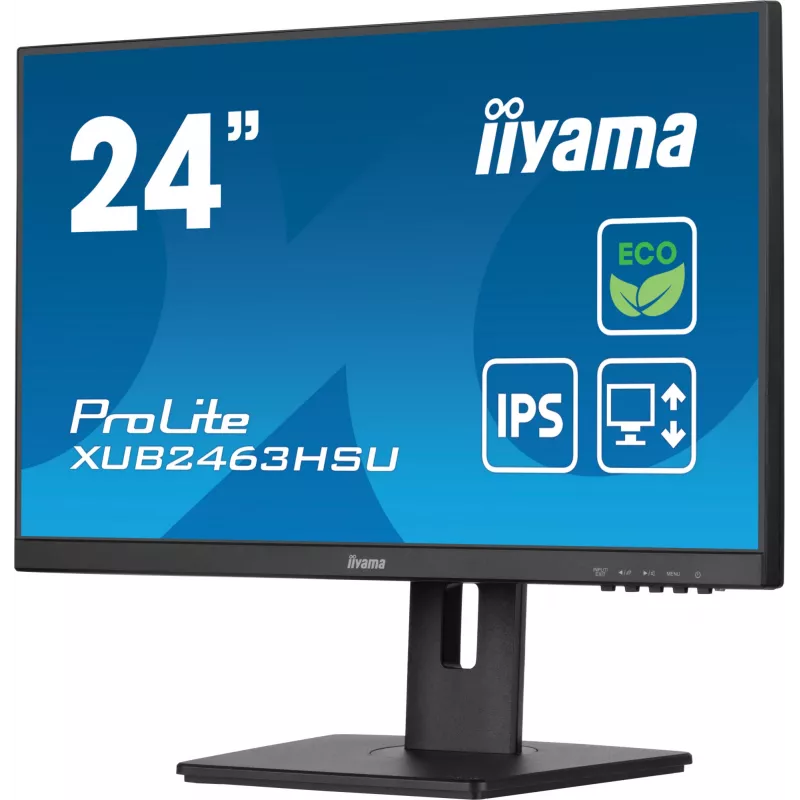 iiyama ProLite XUB2463HSU-B1 Monitor de ordenador 60,5 cm (23,8 inch) 1920 x 1080 píxeles Full HD LED negro