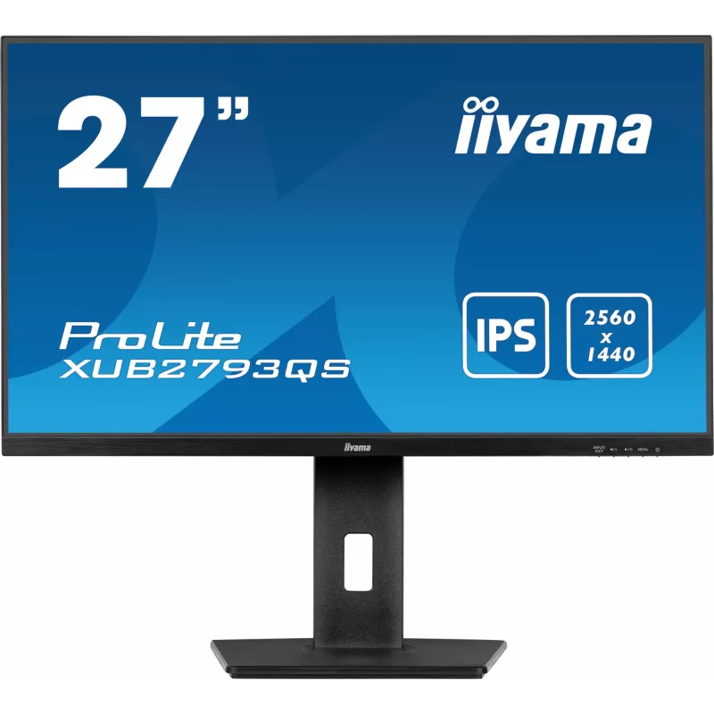iiyama ProLite XUB2793QS-B7 Monitor de ordenador 68,6 cm (27 inch) 2560 x 1440 píxeles Quad HD LED negro