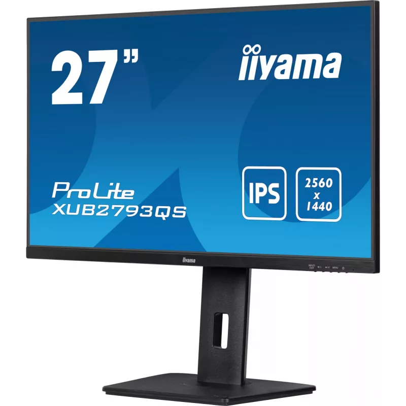 iiyama ProLite XUB2793QS-B7 Monitor de ordenador 68,6 cm (27 inch) 2560 x 1440 píxeles Quad HD LED negro