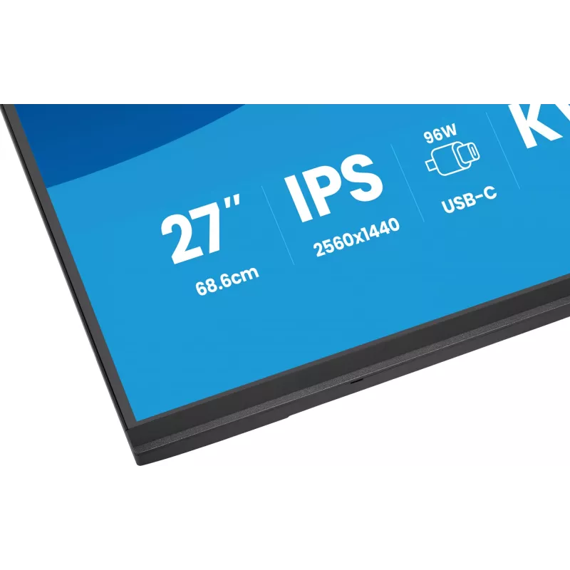 Monitor de ordenador IIYAMA ProLite XB2797QSNP-B1 68,6 cm (27 inch) 2560×1440 QHD LED, 16:9, mate, altavoces, hub USB 3.2, altura ajustable, VESA