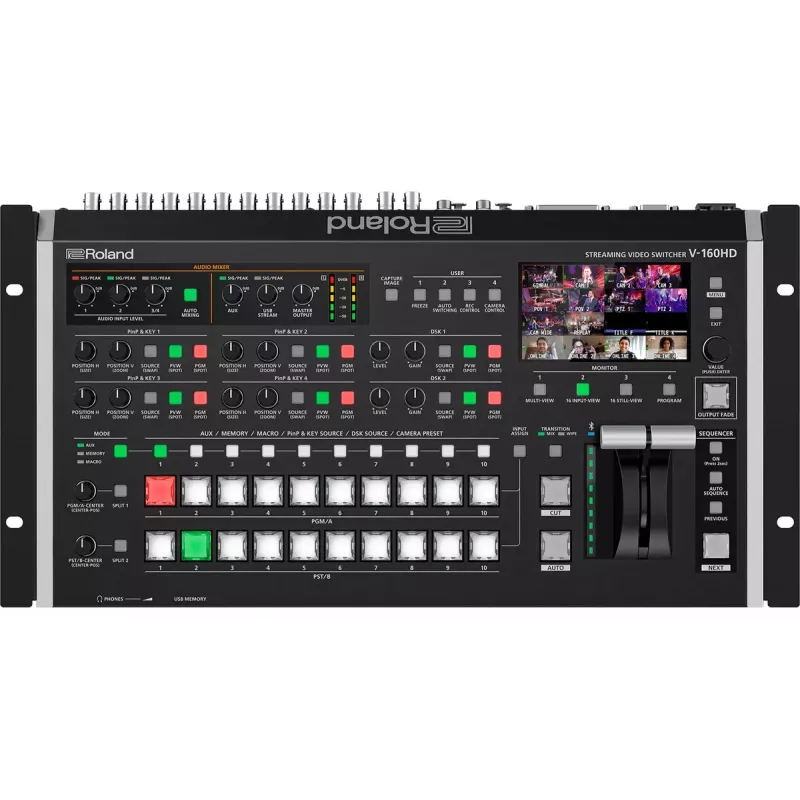 Conmutador de vídeo Roland V-160HD Composite USB Type-C 60Hz