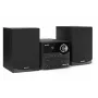 Microcadena de audio Sharp XL-B512(BK) – 45 W, reproductor de CD único, radio FM, MP3, conexiones de altavoz tipo banana, negro