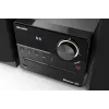 Microcadena de audio Sharp XL-B512(BK) – 45 W, reproductor de CD único, radio FM, MP3, conexiones de altavoz tipo banana, negro