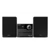 Microcadena de audio Sharp XL-B512(BK) – 45 W, reproductor de CD único, radio FM, MP3, conexiones de altavoz tipo banana, negro